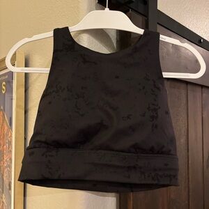 ❗️FINAL❗️Spyder Black Patterned Sports Bra Large Racerback Style